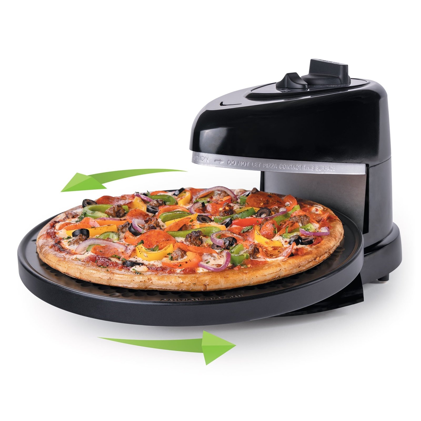 Presto Pizzazz Plus Rotating Pizza Oven, 03432 Black