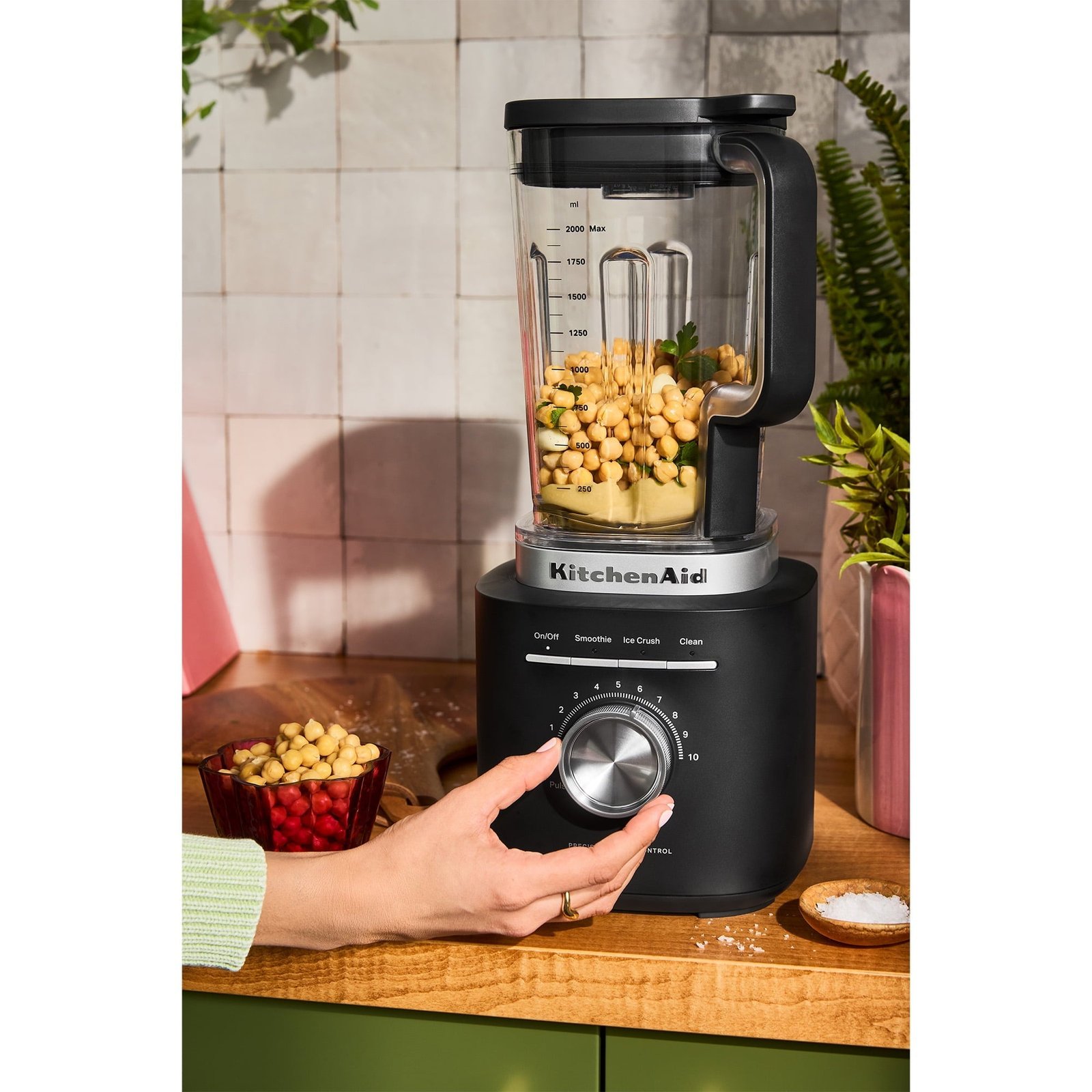 KitchenAid 68 oz Pure Power Blender, 1700 Watt Peak Power*, Matte Black