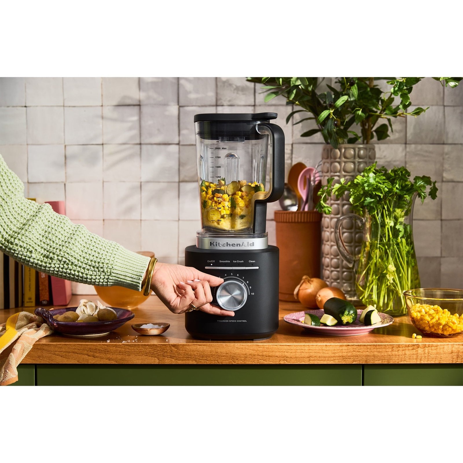 KitchenAid 68 oz Pure Power Blender, 1700 Watt Peak Power*, Matte Black