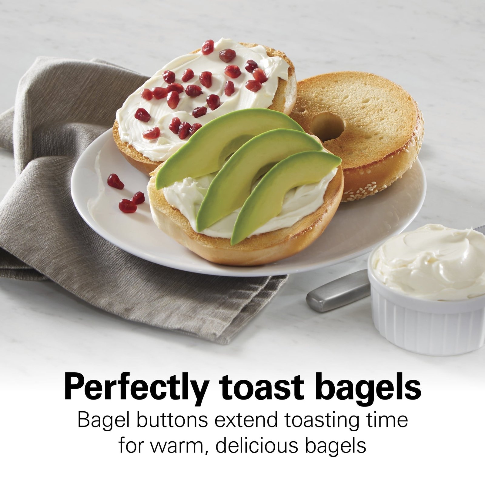 Hamilton Beach 2 Slice Toaster with Wide Slots, Bagel Function, Toast Boost, Stainless, New, 22997F