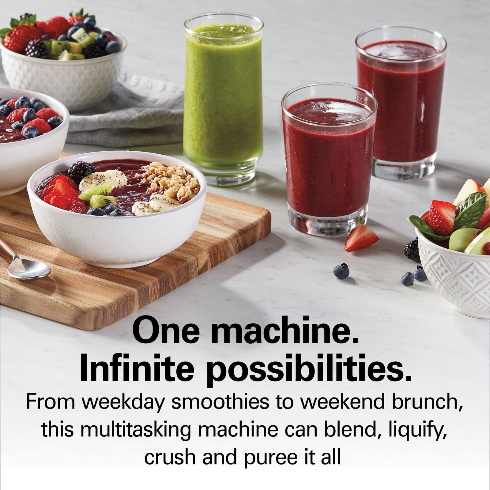 Hamilton Beach PowerMax Professional Smoothie Blender for Kitchen, 48 oz Jar for Smoothies and Shakes, Gray