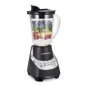 Hamilton Beach Wave Action Blender for Kitchen, 48 oz Jar for Smoothies and Shakes, Black