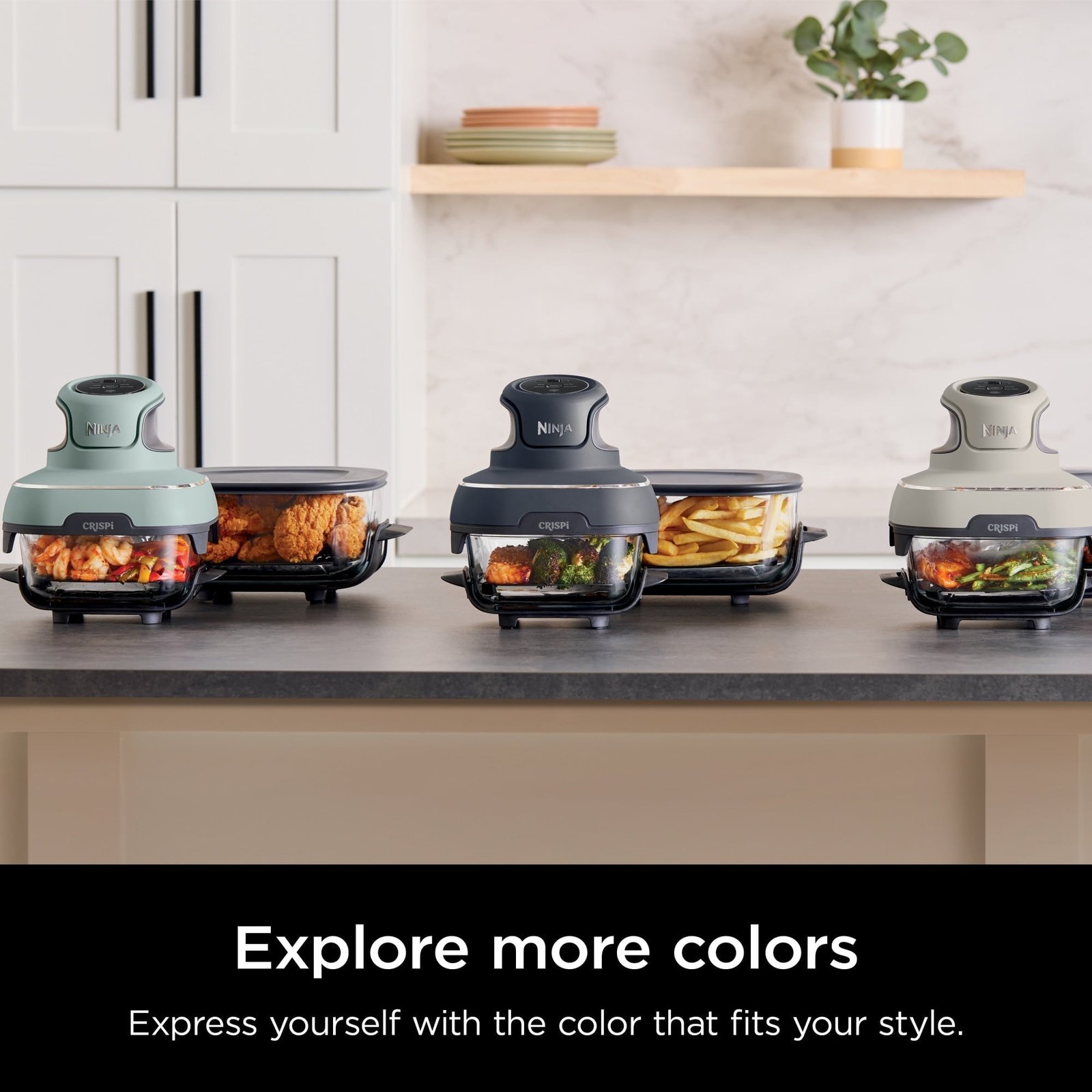 Ninja Crispi 4-in-1 Portable Glass Air Fryer Cooking System