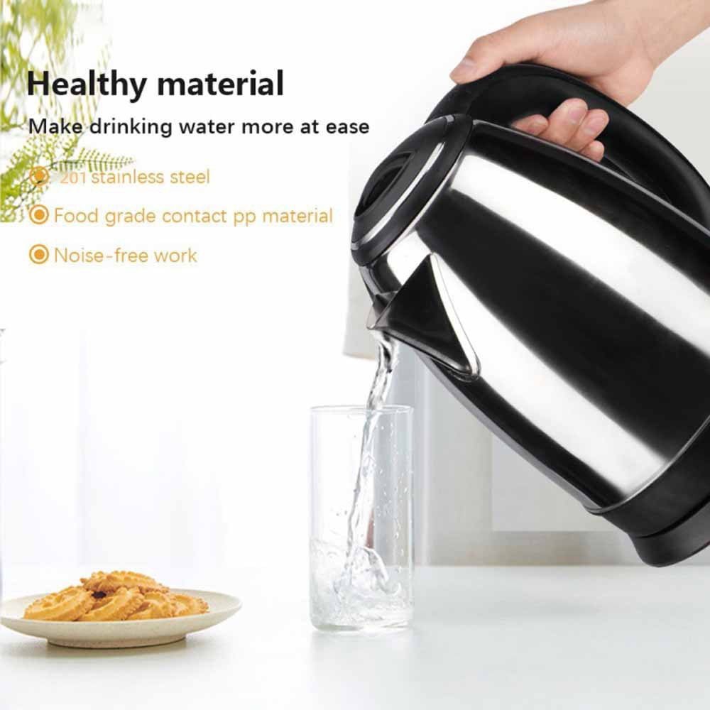 Nrmrqz Hot Water Kettle Electric 2L Stainless Steel Electric Kettle (110V) – Auto Shut-Off & Boil-Dry Protection | Fast Heating for Tea or Soup Electric Kettle Stainless Steel